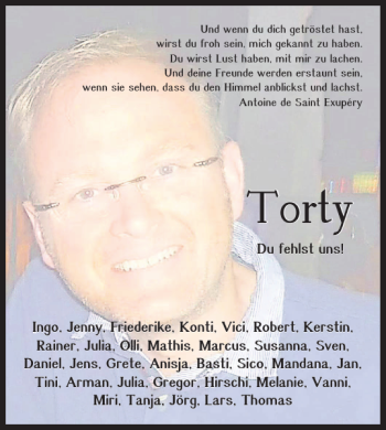 Traueranzeige von Torty  von Braunschweiger Zeitung