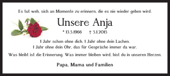 Traueranzeige von Anja  von Braunschweiger Zeitung