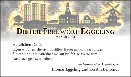 Traueranzeige von Dieter Freuwört-Eggeling von Salzgitter-Zeitung