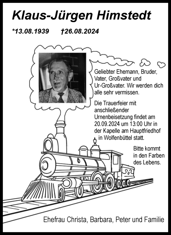 Traueranzeige von Klaus-Jürgen Himstedt von Braunschweiger Zeitung