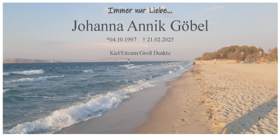 Traueranzeige von Johanna Annik Göbel 