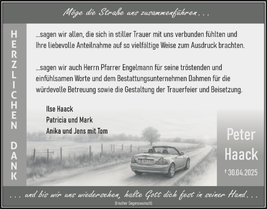 Traueranzeige von Peter Haack von Salzgitter-Zeitung